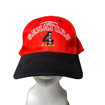 HARRISBURG SENATORS 4 In A Row 96-99 Unbranded Vintage Snapback Baseball Hat