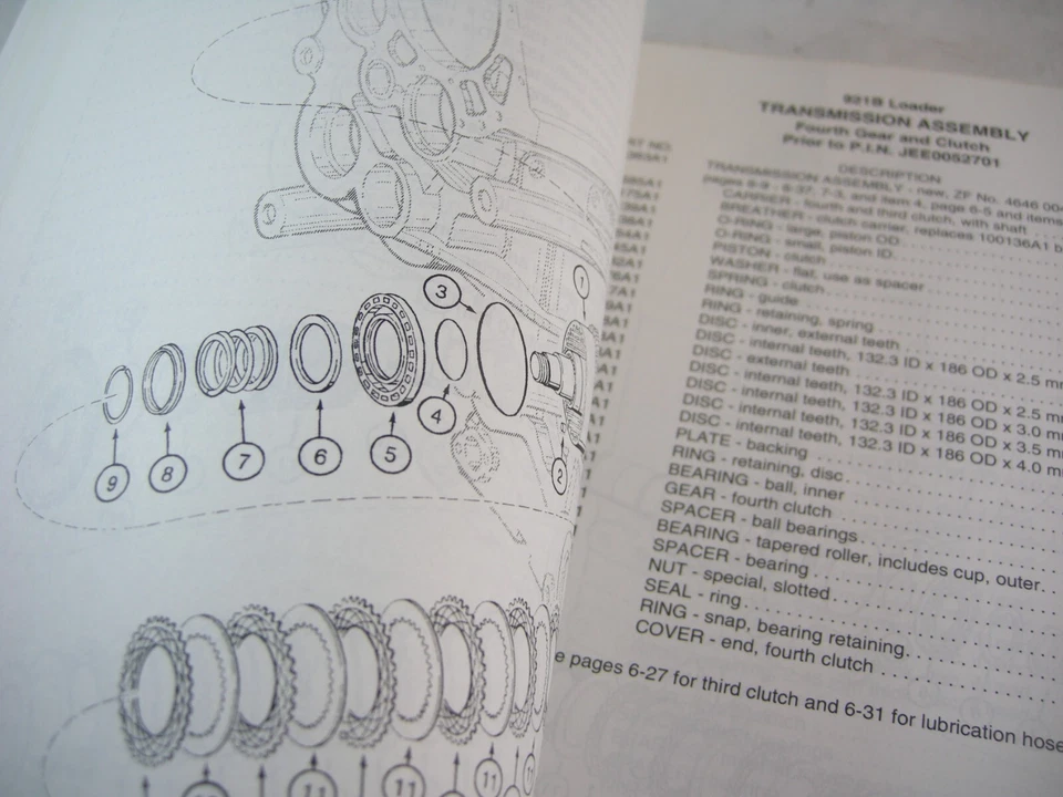 CASE 921B Wheel Loader Tractor Parts Manual Book Catalog Bur 8-9660 OEM - Image 2 of 4