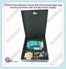 TCP/IP 2 Door Browser Server B/S iOS Android App Access Controller w/Power/US