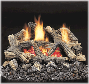Monessen envejecido Hickory Gas Logs-Control Remoto Listo - 24 - Gas Natural Monessen envejecido Hickory Gas Logs-Control Remoto Listo - 24 - Gas Natural