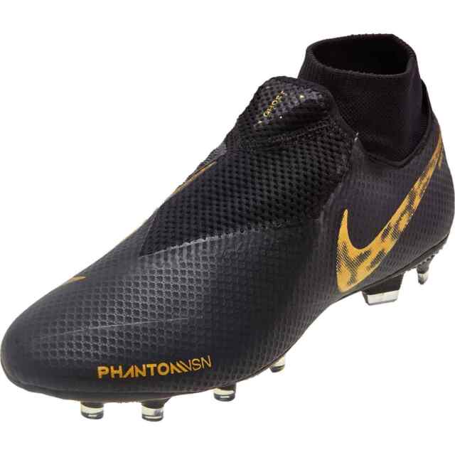 New Nike Phantom Vision Pro DF FG Soccer Cleats Boots Size 10 Black-Gold Elite | eBay