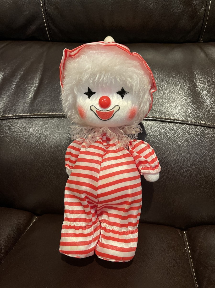 Vintage Faratak 1980's Wind Up Musical Clown MUISC PLAYS AND HEAD