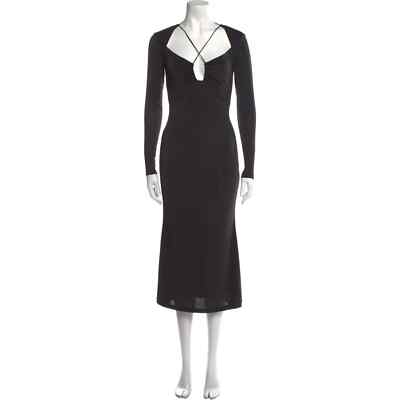 NWT Jason Wu Women's Black Long Sleeve Midi Length Dress Size Medium | eBay