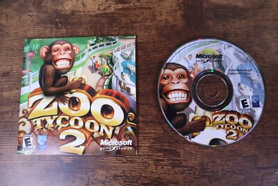 Zoo Tycoon 2 PC Game. Microsoft 2004. Game Disc & Sleeve. 