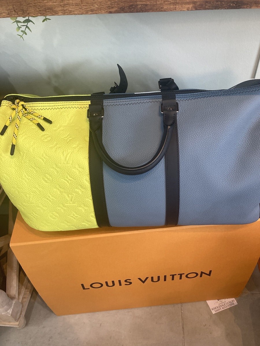 Louis Vuitton Daybreak Bandoleer Keepall RARE Lime Grey Louis Vuitton Daybreak Bandoleer Keepall RARE Lime Grey