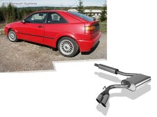  Sidepipe-Kompletttanlage ab VSD VW Corrado G60 2x70mm rund scharf