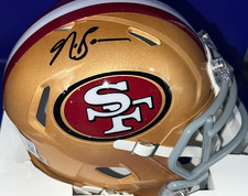 NAVORRO BOWMAN SAN FRANCISCO 49ERS BECKETT AUTHENTIC SIGNED MINI HELMET