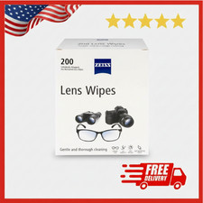ZEISS Pre-Moistened Lens Cleaning Wipes, 200 Count