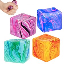 Stress Ball Fidget Toys Stress Relief Cube Stress Ball Sensory Squeeze Toys