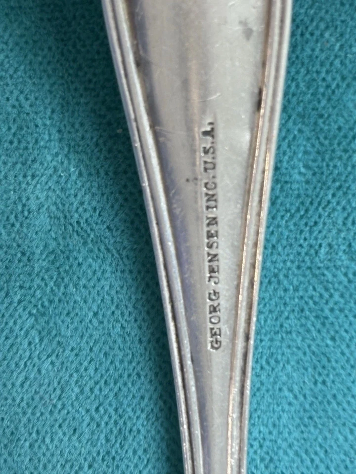 Empujador de comida para bebé George Jensen de colección plata esterlina 925 cuchara utensilio  Foto 4 de 4