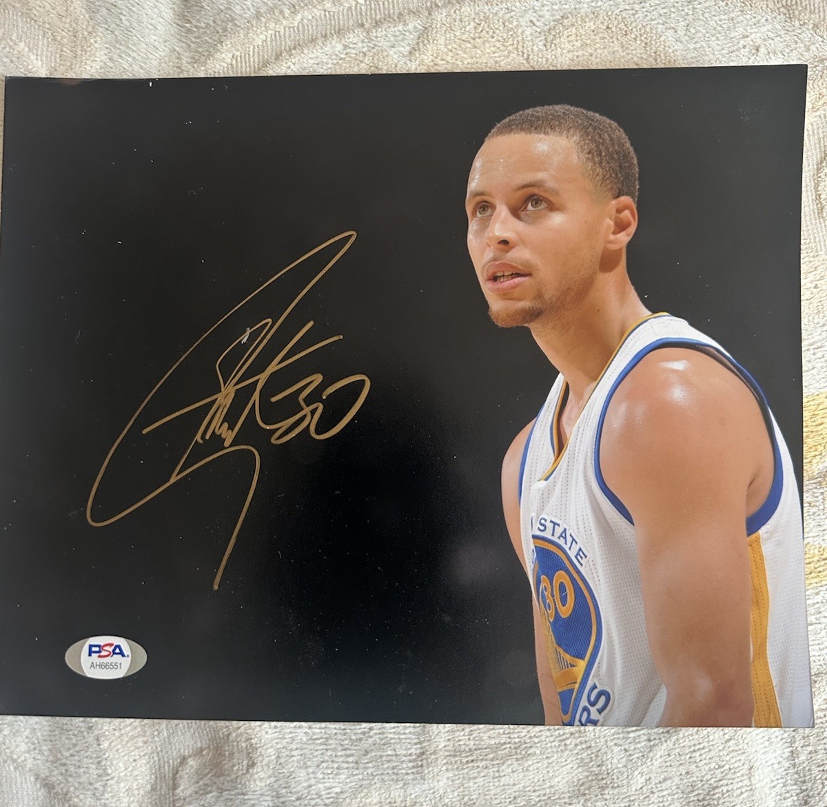 Stephen Curry Signed 8 X 10 Warriors GSW Rare Full Autograph Psa/Dna Coa