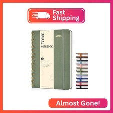 Dotted Spiral Journal Notebook, A5 Hardcover Spiral Journals for Women Men, 100