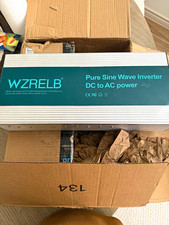 WZRELB Pure Sine Wave Inverter 5000W 12V DC to 120V AC w/ LED Display