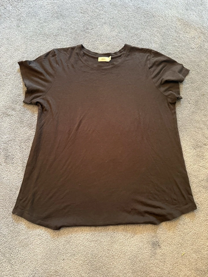 Vince Pima Camiseta Algodón Mezcla Modal Talla Mediana Foto 3 de 4