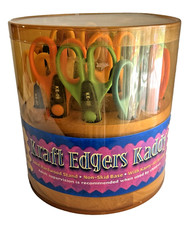 Kraft Edgers Kaddy 18 Mixed Edging Scissors Solid Wood Stand Non Skid Base