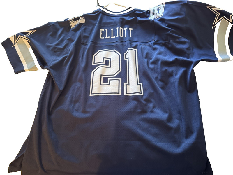 Blue Dallas Cowboys Jersey Elliott 3XL