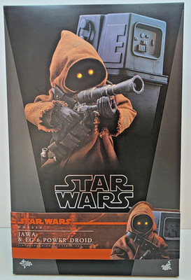 Star Wars Jawa & EG-6 Power Droid / Hot Toys MMS 554 / Set mit Zubehör & OVP