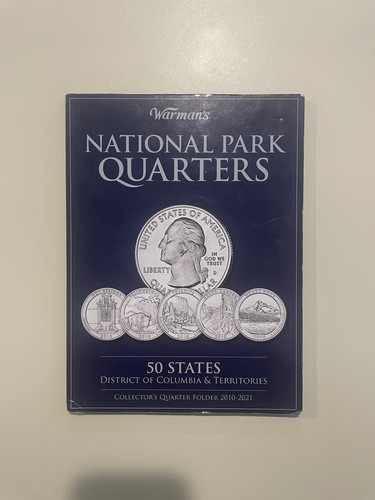 Warmans National Park Quarters Folder / Book / Album Collector 2010-2021 Used