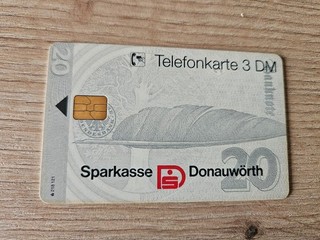 O 2647 12.94 ZUDRUCK Sparkasse Donauwörth Telefonkarte Deutschland RAR !!