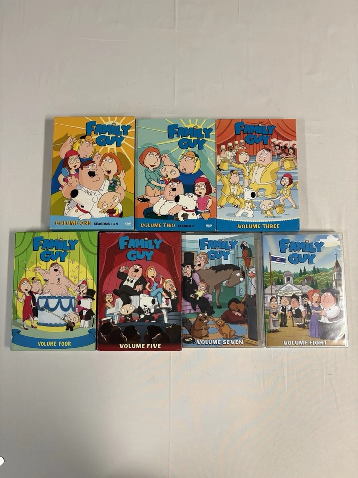 Family Guy DVD Box Set Lot: Volumes 1, 2, 3, 4, 5, 7, 8 Multiple Seasons - Image 4 of 4