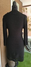 Vintage BCBGMaxAzria Black Knit V-Neck Dress