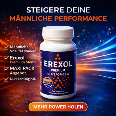 Erexol Premium 60 Kapseln Für den Aktiven Mann Nur Hier Original Blitzversand !!