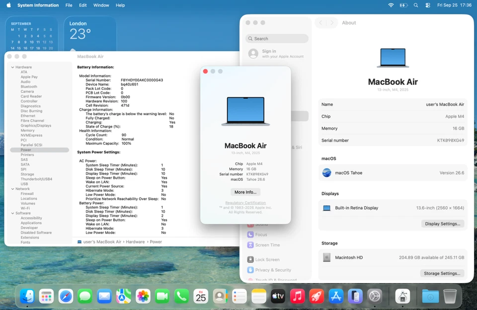 MacBook Air M4 (13", 2025) 256GB Sky Blue - Grade B (Marked), photo 2 of 5