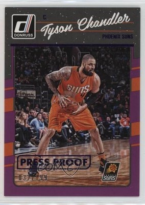 2016-17 Panini Donruss Press Proof Purple 32/199 Tyson Chandler #124 1e6a