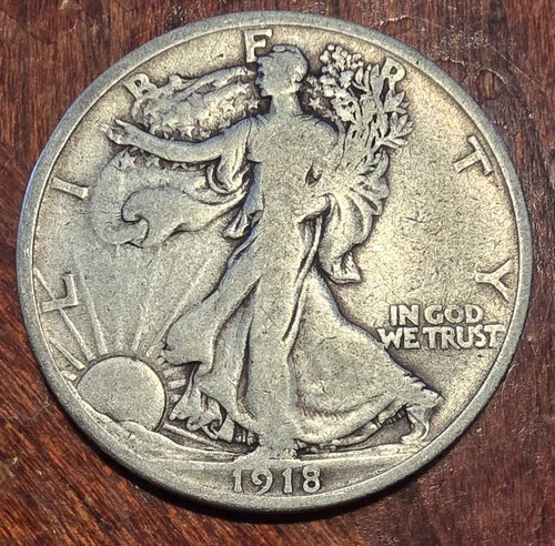 1918-P Walking Liberty Half - Fine