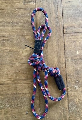 4ft USA MADE NAVY-  K9 Dog Slip LEASH-crafted with high-grade climbing rope