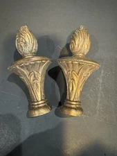 Vtg Heavy Metal Finials
