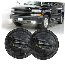 LED Fog Lights Assembly Replacement Compatible with 2001 Z71 Fog lights Black