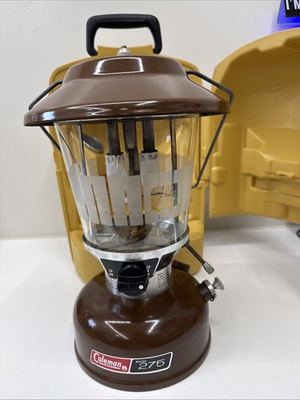 #ad COLEMAN MODEL 275 DOUBLE MANTLE LANTERN MADE IN SEP 1979 W CLAMSHELL CARRY CASE $89.87