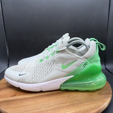 Nike Air Max 270 Men's Size 9 Running Shoes Silver Green Sneakers AH8050-027