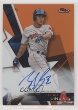 2018 Topps Finest Auto Orange Refractor 2/25 Tzu-Wei Lin #FA-TWL Auto 1b8