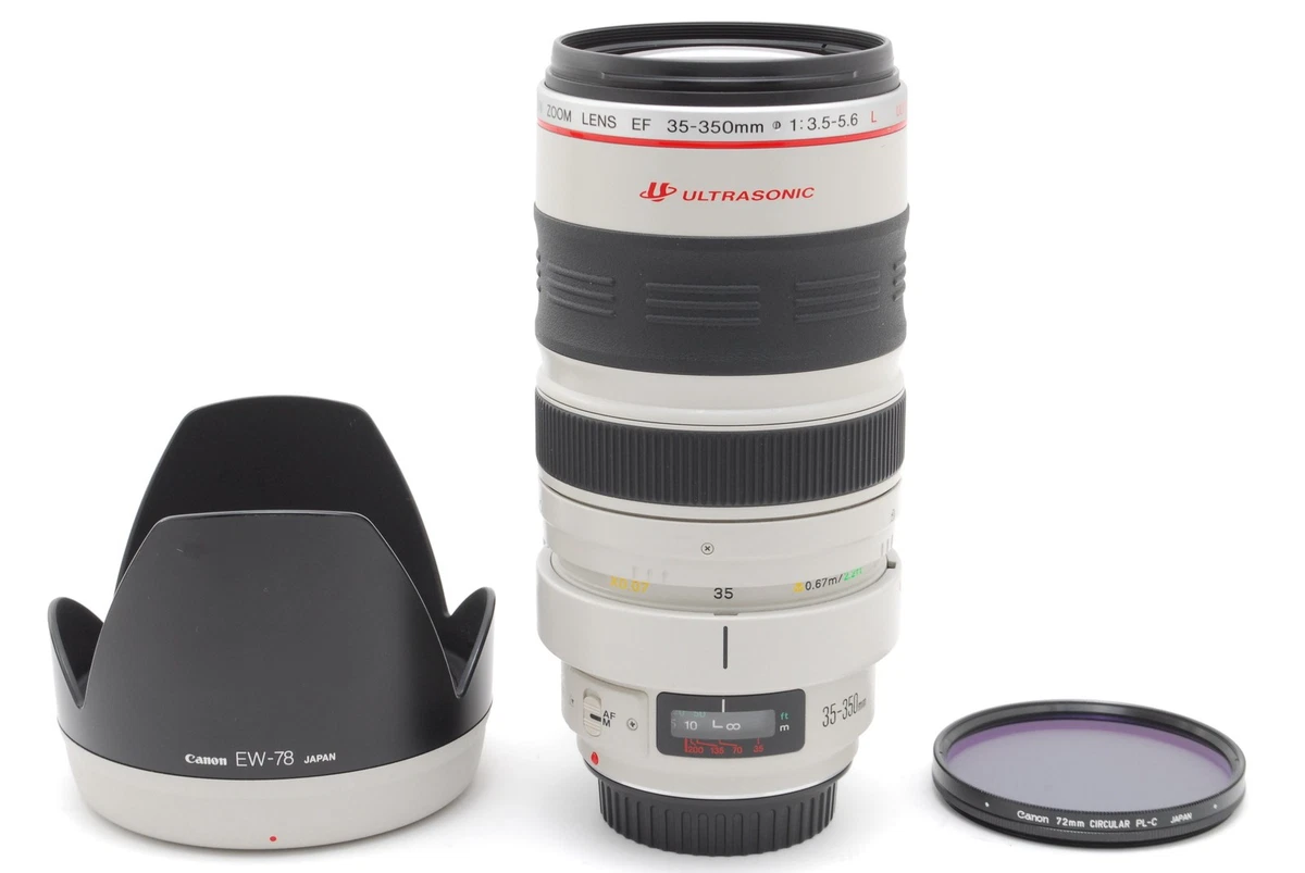Canon EF Camera Lenses 35-350mm Focal f/3.5-5.6 Maximum Aperture
