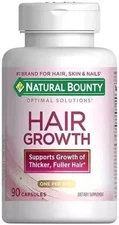Natural Bounty Optimal Solutions Hair Growth Supplement – 90 Capsules