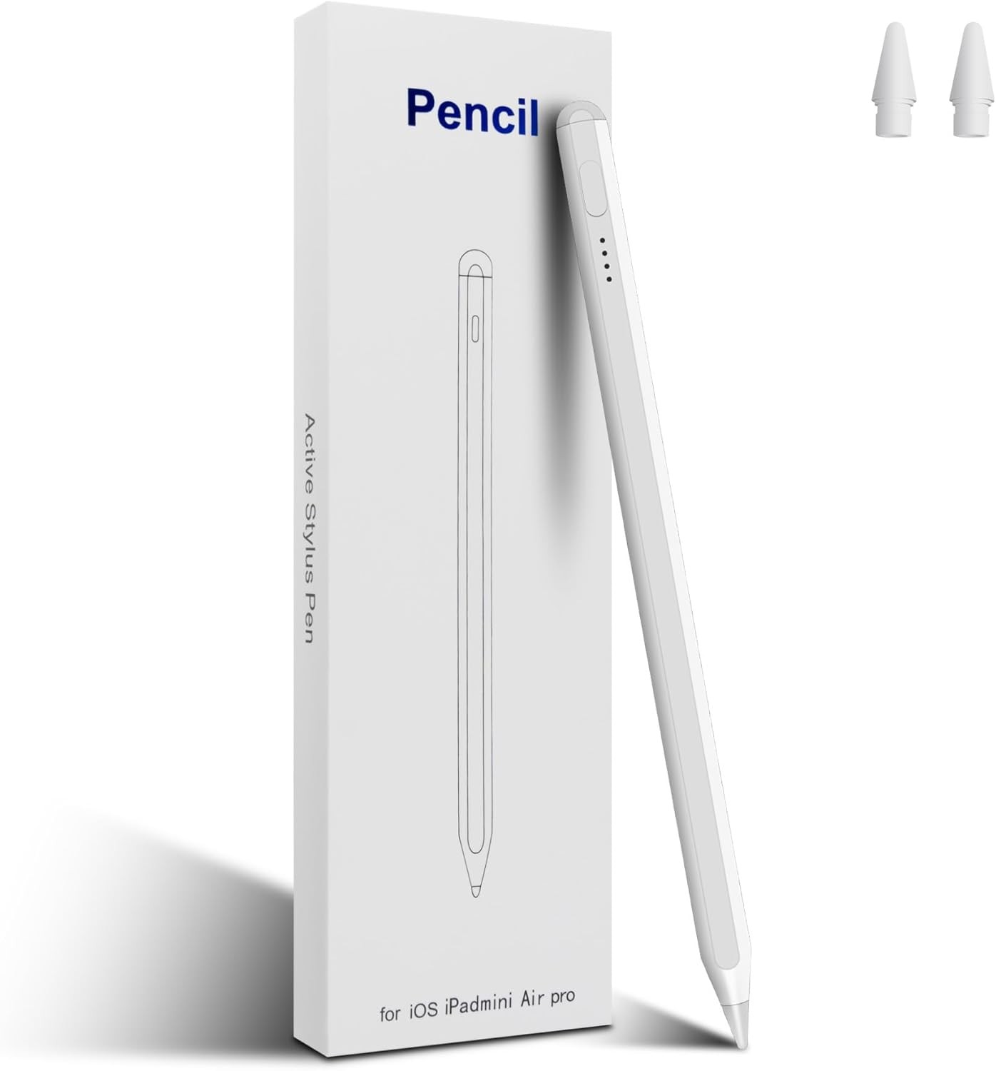 Stylus Pen for iPad 11th / 10th Generation 2025-2X Fast Charge & White-B001