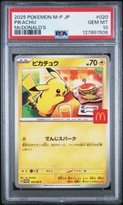   PSA 10 Pikachu 020/M-P McDonald's Happy Set Promo 2025 Pokemon Card Japanese