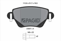 Pagid Bremsbelagsatz BremsklöTze FüR Renault Kangoo KC0/1_ FC0/1_