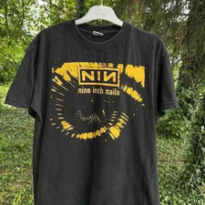 Nine inch Nails Band Black Short Sleeve Cotton T-shirt Unisex S-5XL