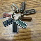 Illinois DAV License Plate Keychain Odd Lot 1947,48,49,51,55,57,58,&1959-As Is — photo 1
