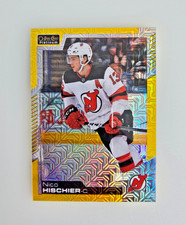 O-PEE-CHEE PLATINUM YELLOW TRAXX NUMBER 2020- 2021 NICO HISCHIER NHL HOCKEY CARD