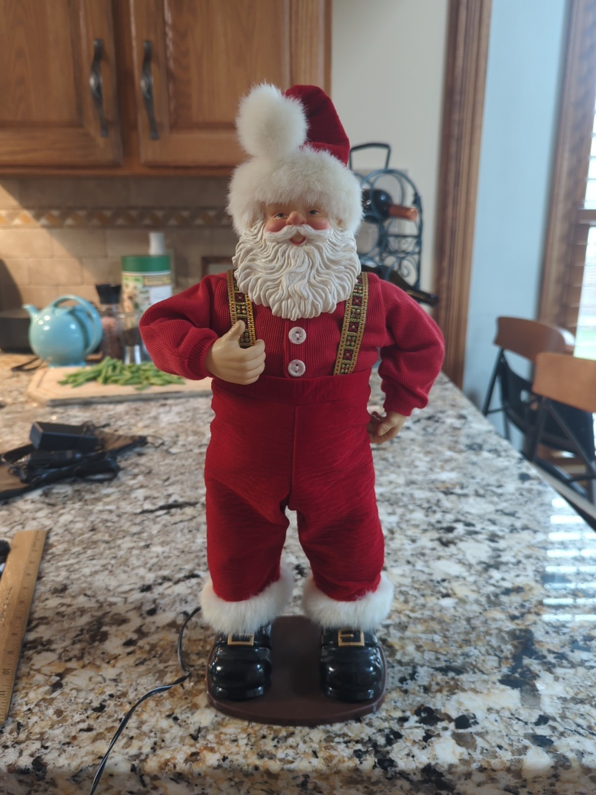 Dancing Jingle Bell Rock Santa Claus Animated Xmas Musical 1998 Vintage -16 Inch