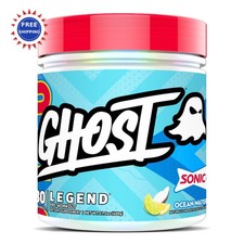Ghost Legend Pre Workout Powder Sonic Ocean Water 30 Servings Women