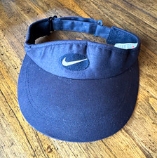 Nike Visor Golf Tennis Wide Brim 100 Cotton Terrycloth Logo Vtg 90s Exc Nike Visor Golf Tennis Wide Brim 100 Cotton Terrycloth Logo Vtg 90s Exc