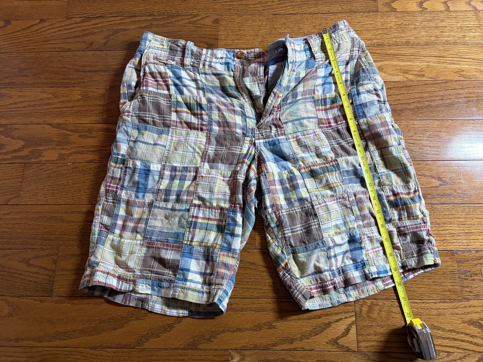 Vintage ~ J.Crew Plaid  Shorts ~ Patchwork Preppy… - image 1