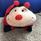 2010 Rare retired Pillow Pet Ladybug Red Black Soft Stuffed Plush Sanitized — photo 1