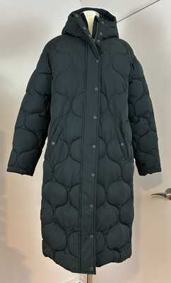 Blutsgeschwister Black Womens Long Puffer Coat Large