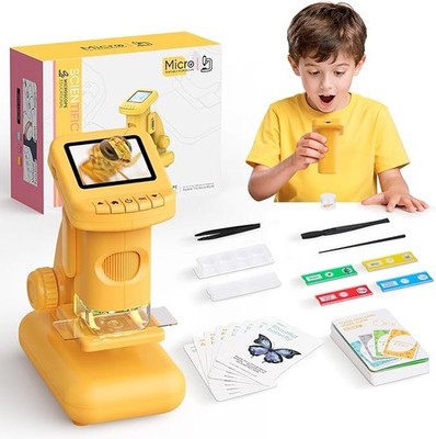 2,0'' HD Digital Mikroskop für Kinder Wissenschaft Experimentier Kit